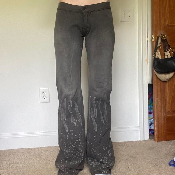 Vintage Deadstock Y2K Brazilian Low Rise Flare Jeans - Picture 1 of 8